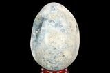 Crystal Filled, Celestine (Celestite) Egg - Madagascar #126535-2